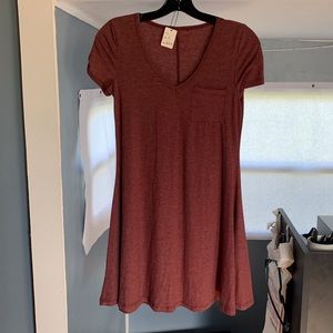 Knit swing tee dress